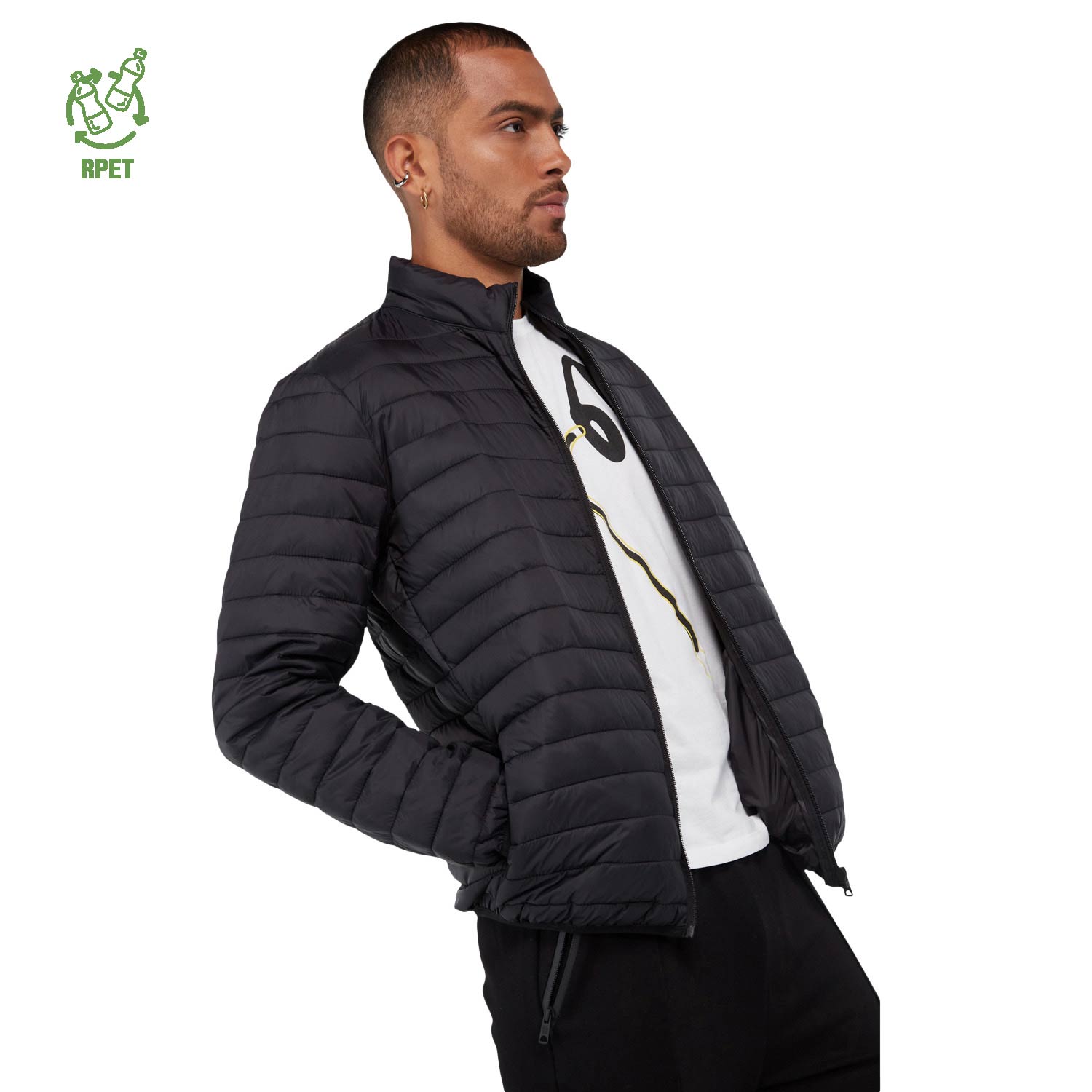 Chaqueta Hombre Acolchada Ultralight Negra