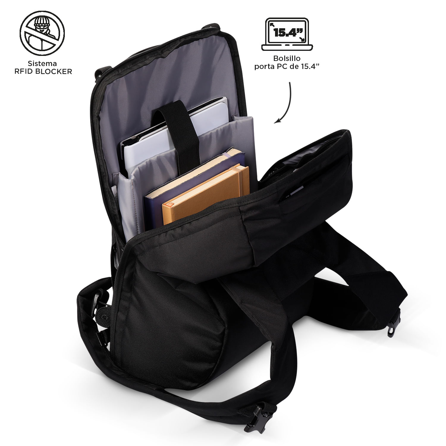 Morral De Seguridad Bunker Pack 4.0 Totto con RFID Blocker