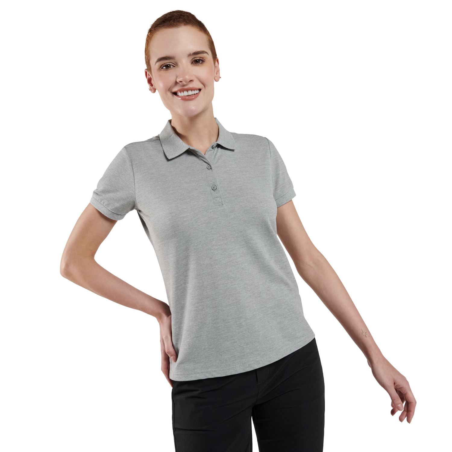 Camiseta Polo Gris Mujer Masara