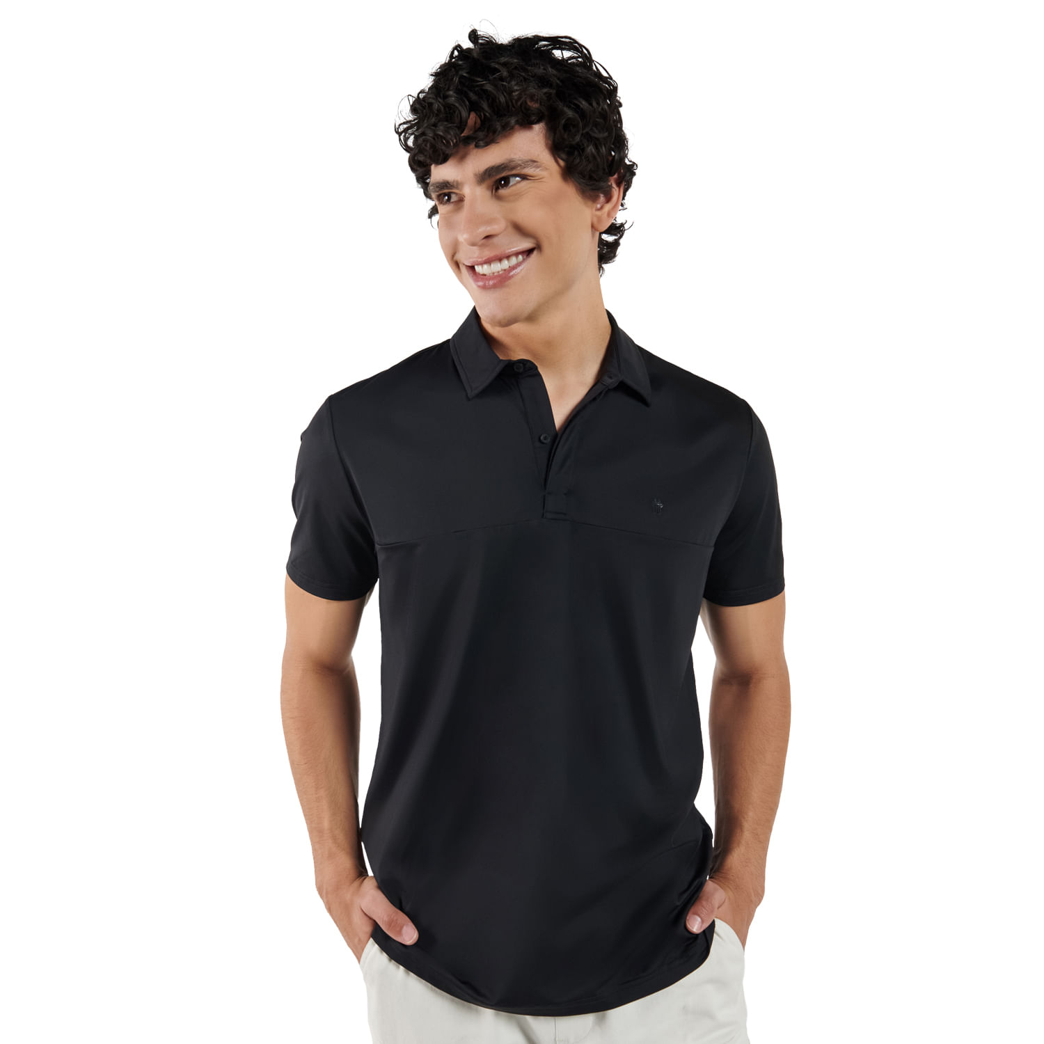 camisas negras tipo polo