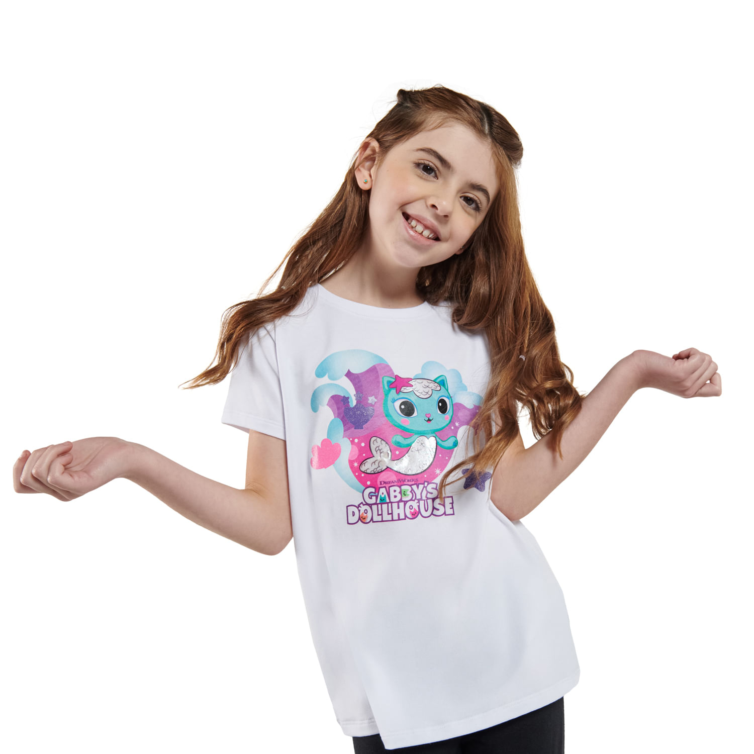 Camiseta para Niña Gabby Cats Azul