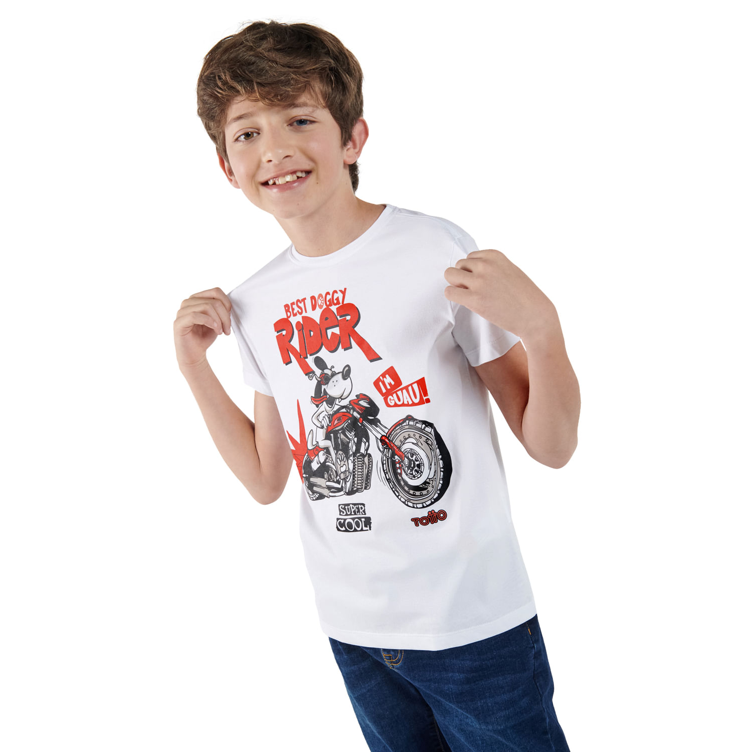 Camiseta para Niño Proyecty Blanca