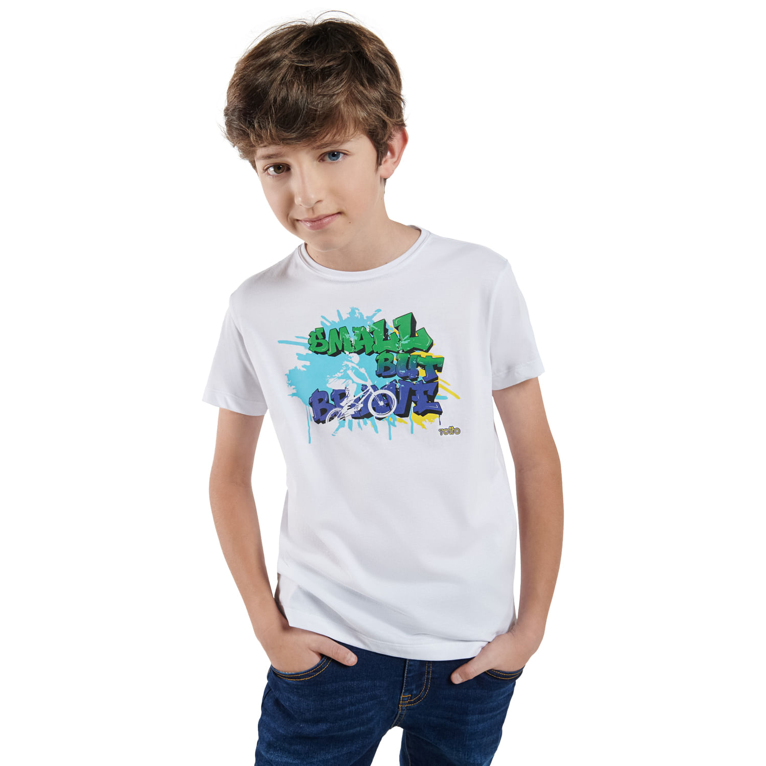 Camiseta para Niño Proyecty Blanca