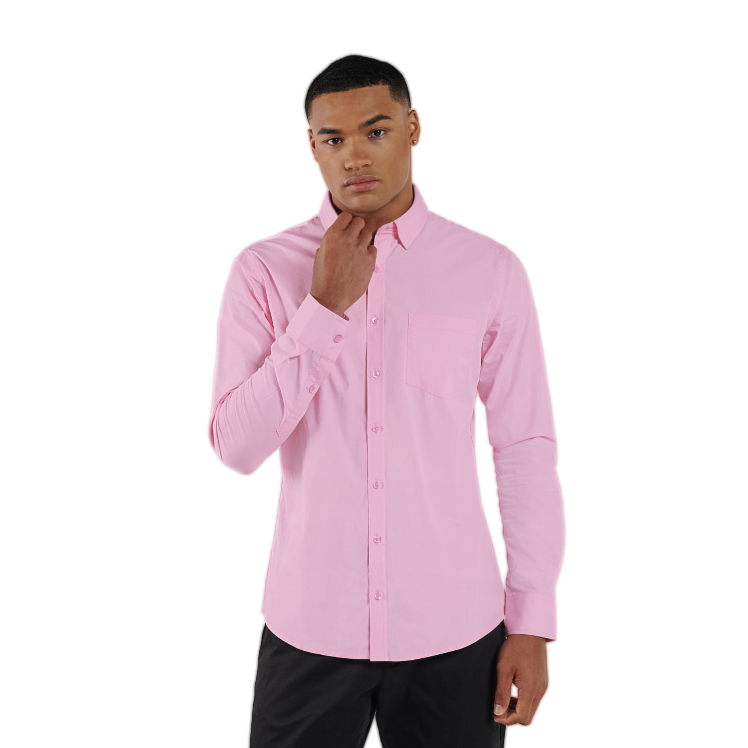 camisa rosa hombre