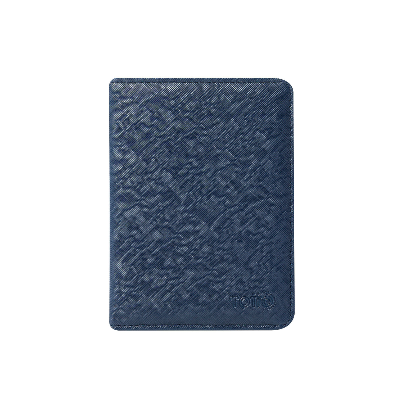 Porta pasaporte RFID blocker azul