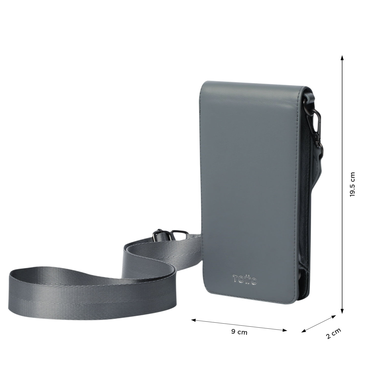 Portacelular Style con RFID Blocker Gris Totto