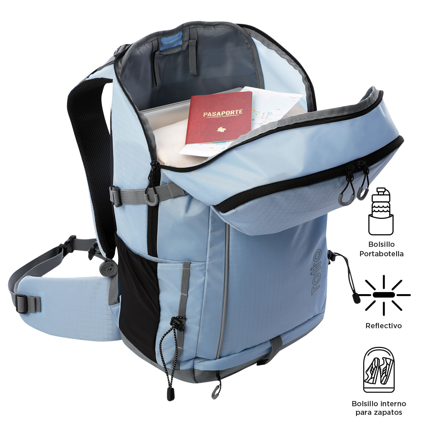 Morral Outdoor Summit 28 azul para Senderismo y Camping