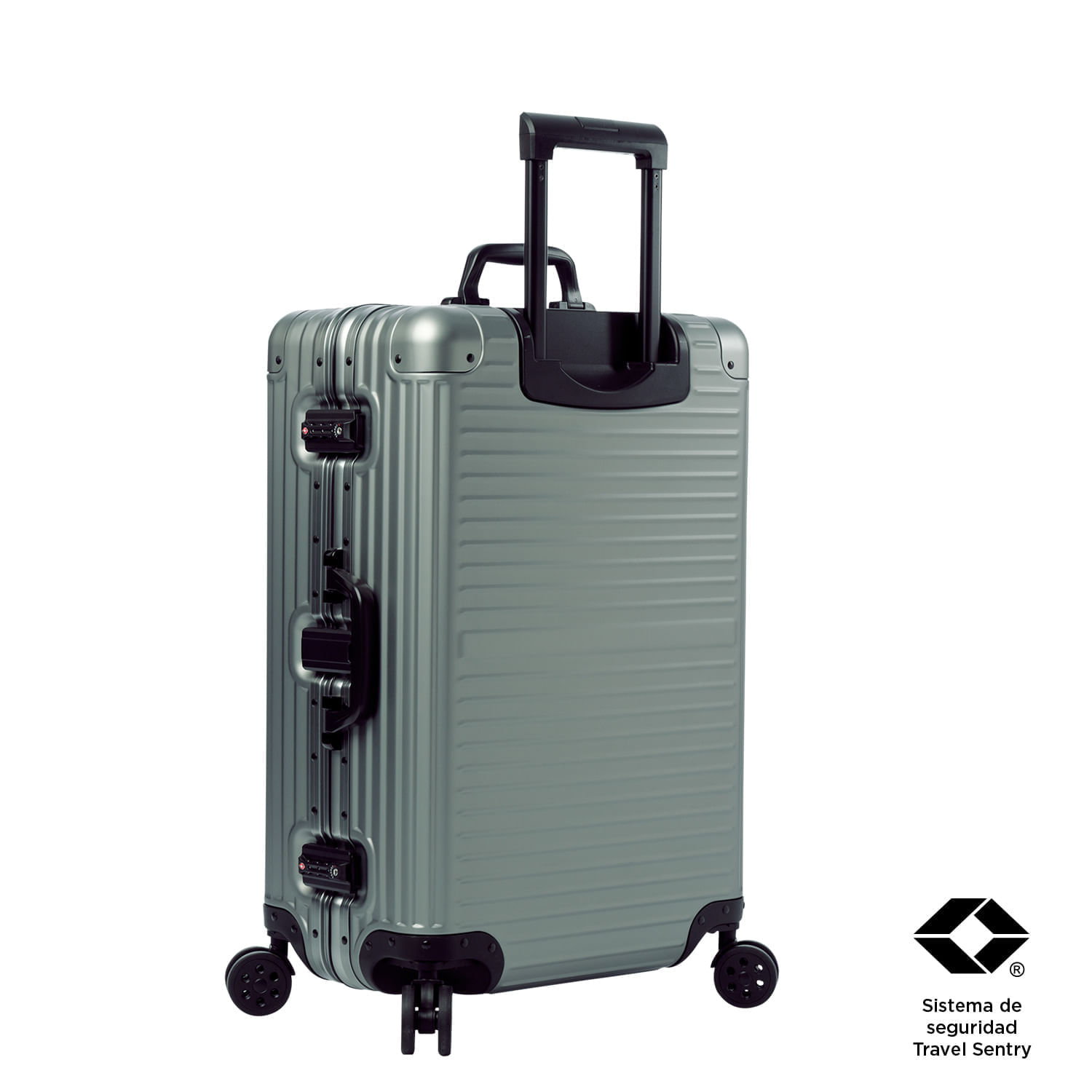 Maleta Alkymia 23 Kg Verde Aluminio Premium Ruedas 360°