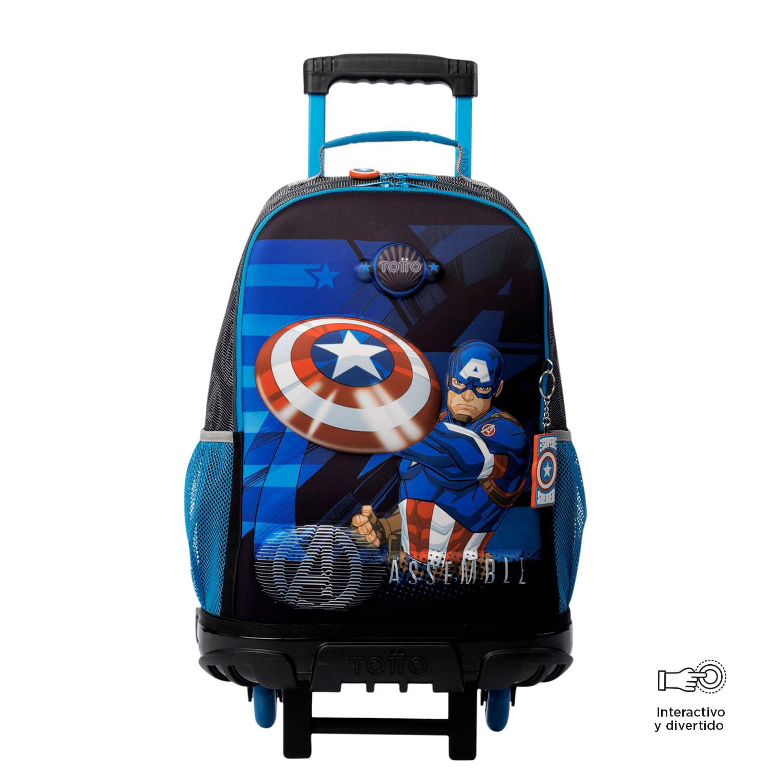 Morral con ruedas para niño Avengers