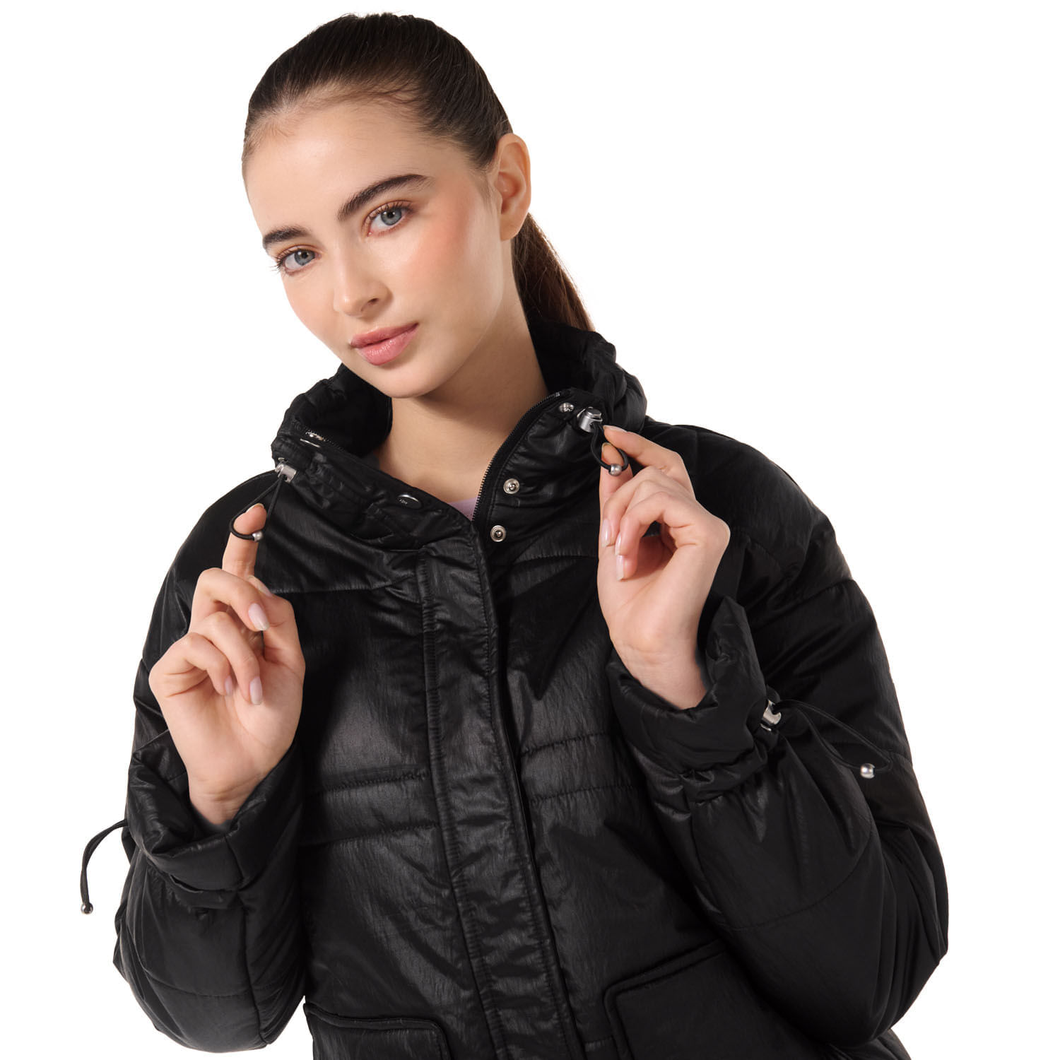 Chaqueta para Mujer Acolchada Silvestre Xl Negra Totto