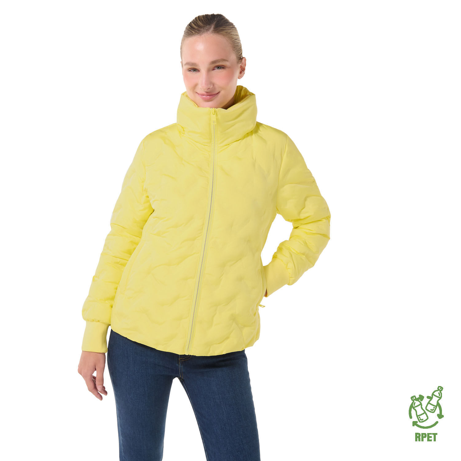 Chaqueta para Mujer Acolchada Bab Xl Amarilla Totto