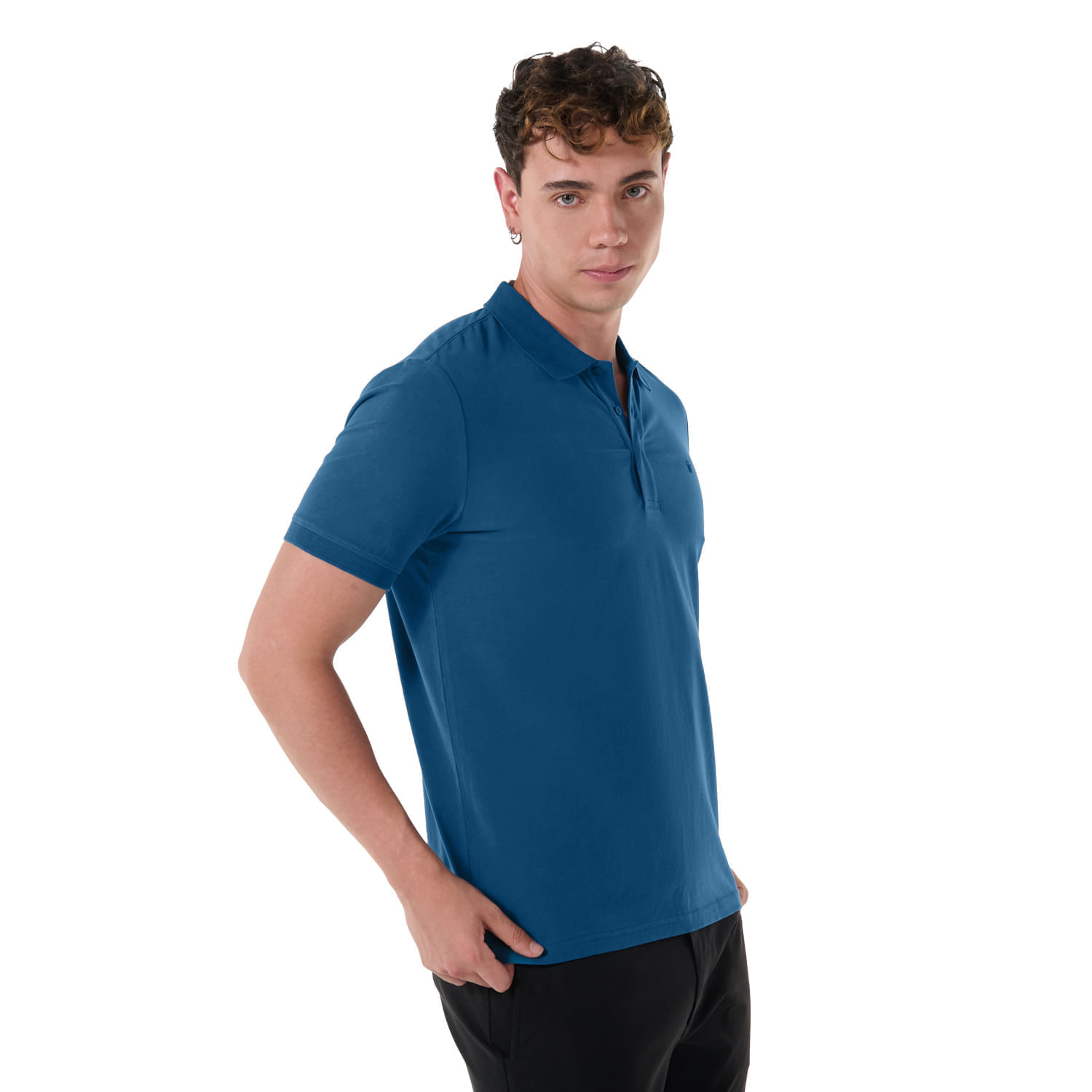 Camisa Tipo Polo Youngpolo Xxl Hombre Azul Totto
