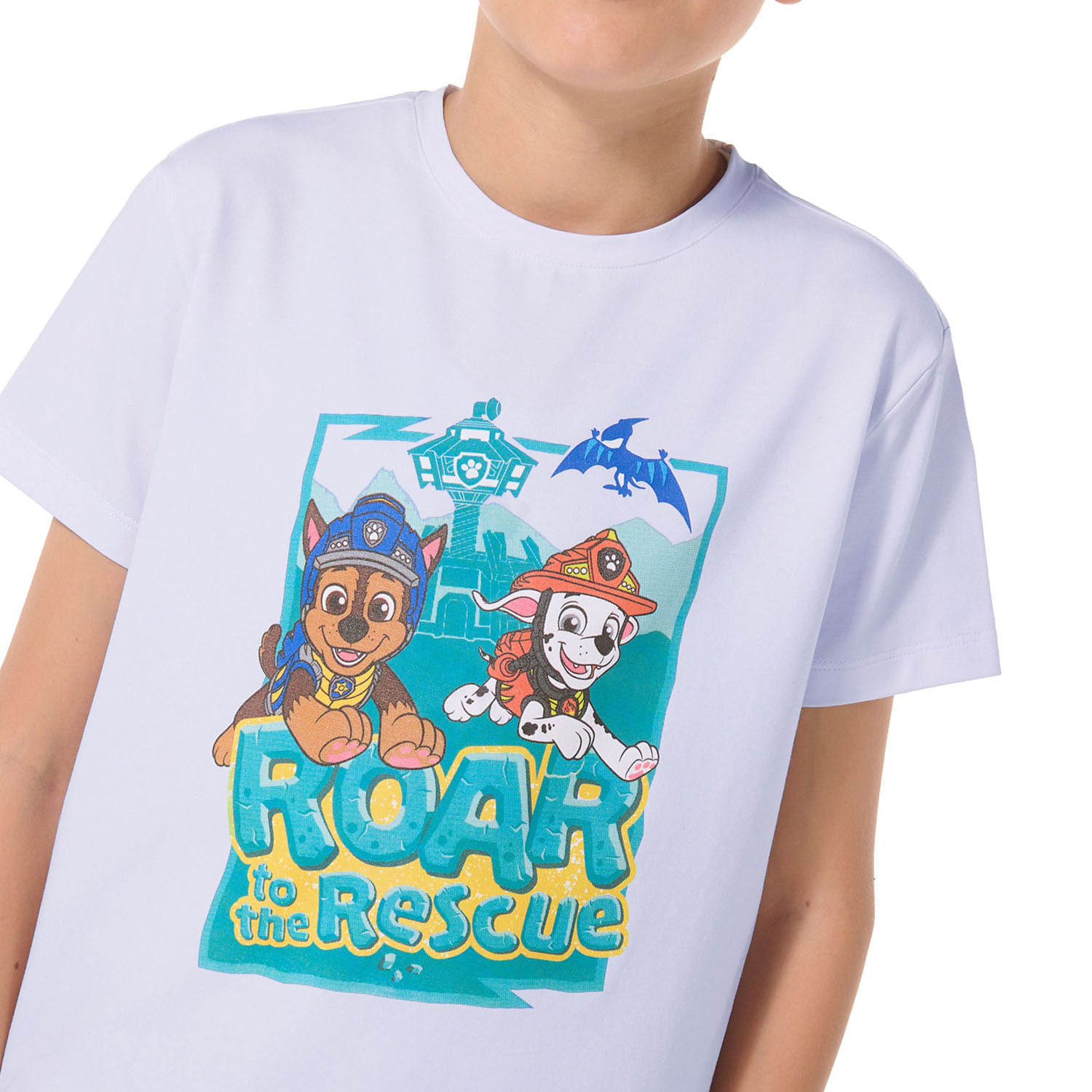 Camiseta estampada Niña Paw Patrol Roar To The Rescue Blanca Totto
