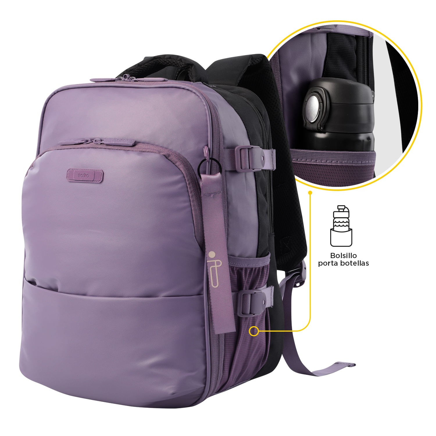 Backpack Mochila Totto Medidas Morral De Viaje Multifuncional Trip