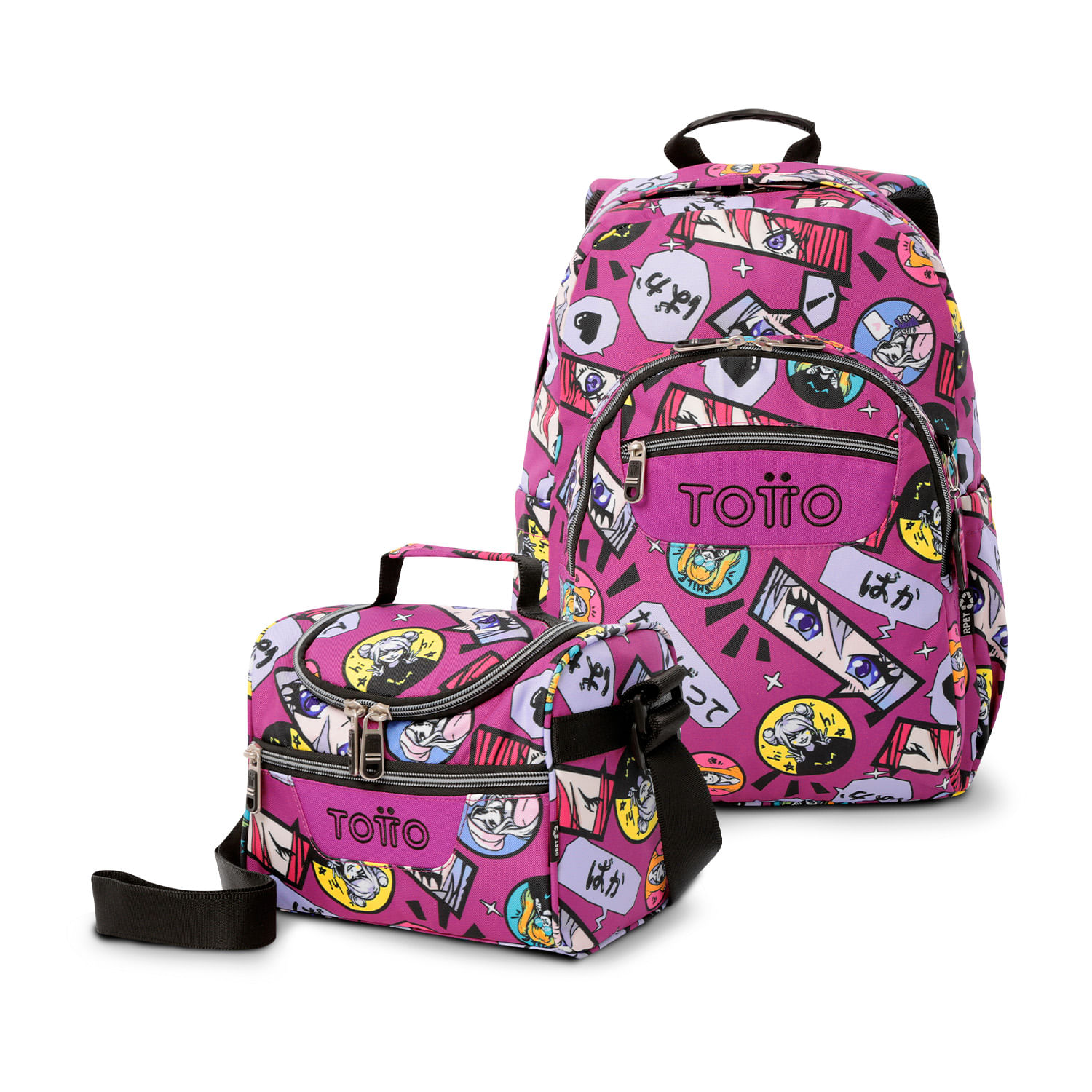 Kit Escolar Morral Grande Acuarela y Lonchera Mediana Pizarra - Main Image