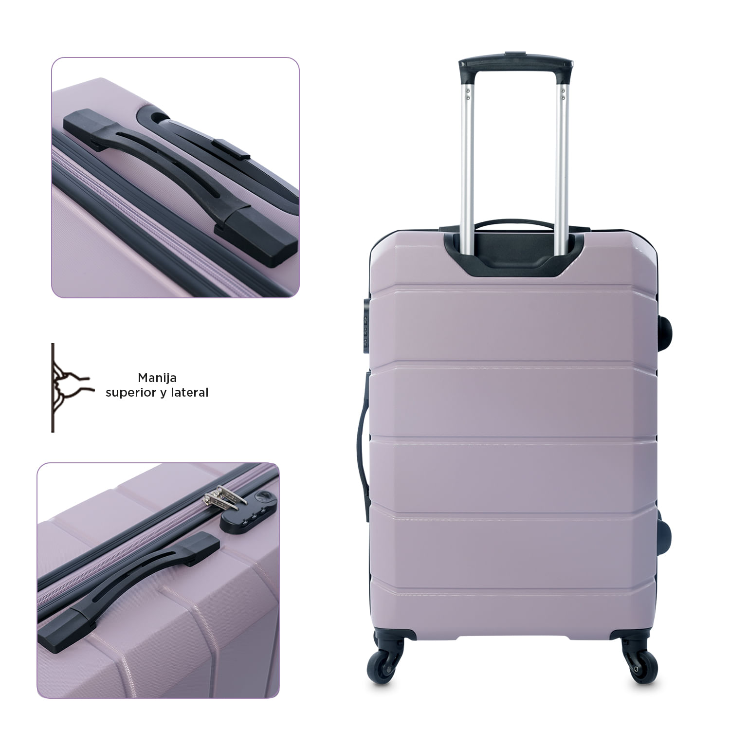 Maleta Totto Mediana TOTTO Maleta Ru00edgida, Modelo Rayatta - Main Image