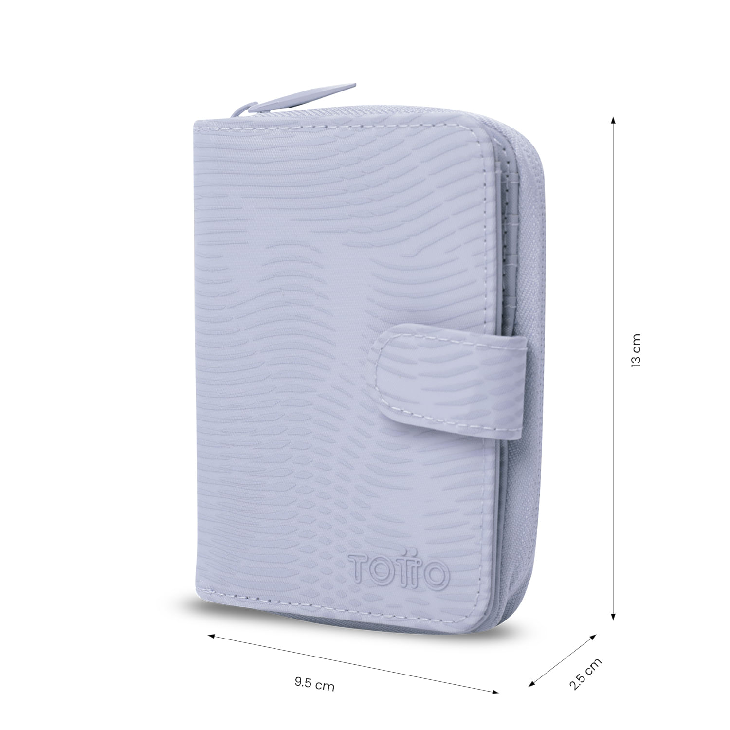 Billetera Totto Mujer Texture Twi con RFID Blocker Morada | Totto