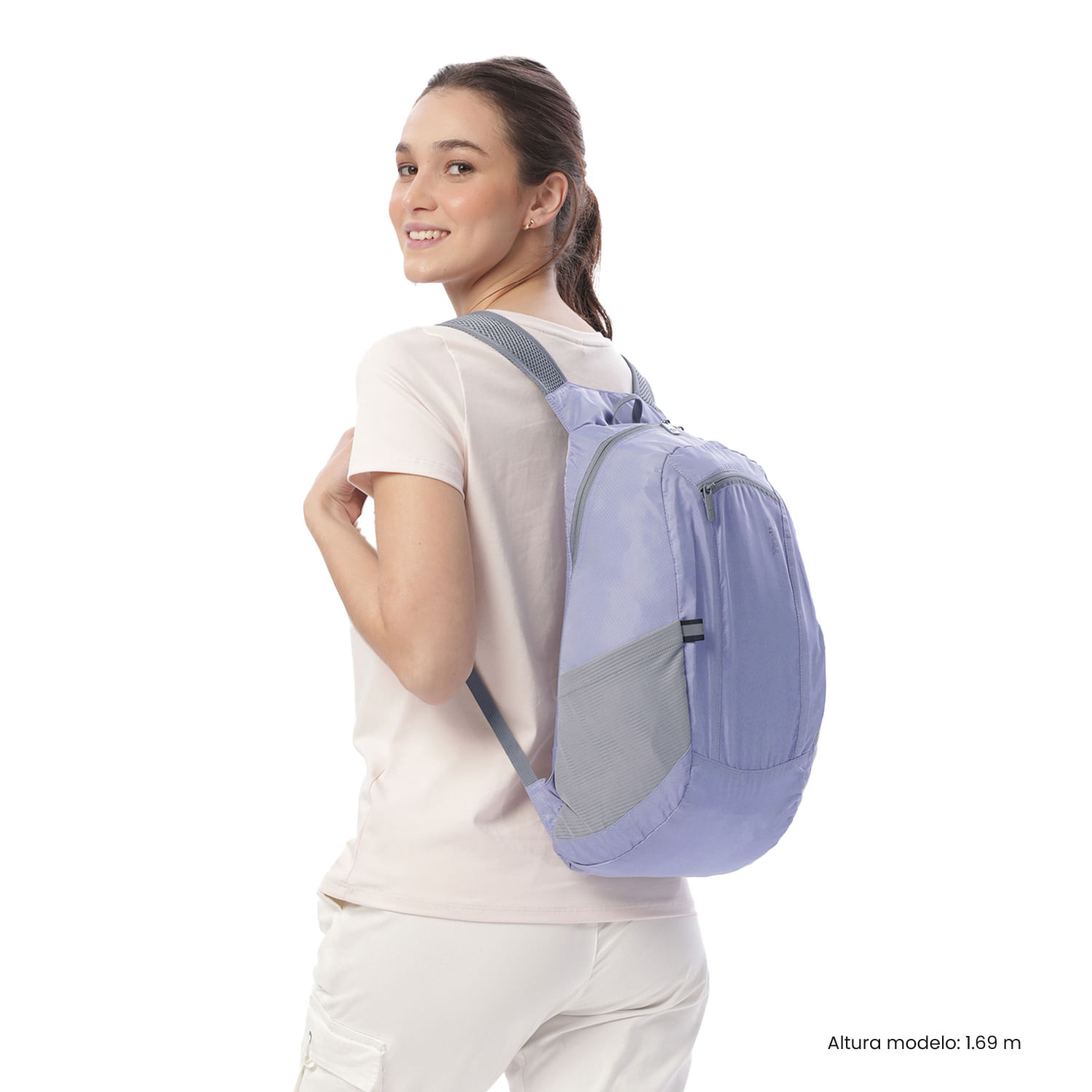 Morral Plegable de Viaje Troker 15 Mediano Morado | Totto