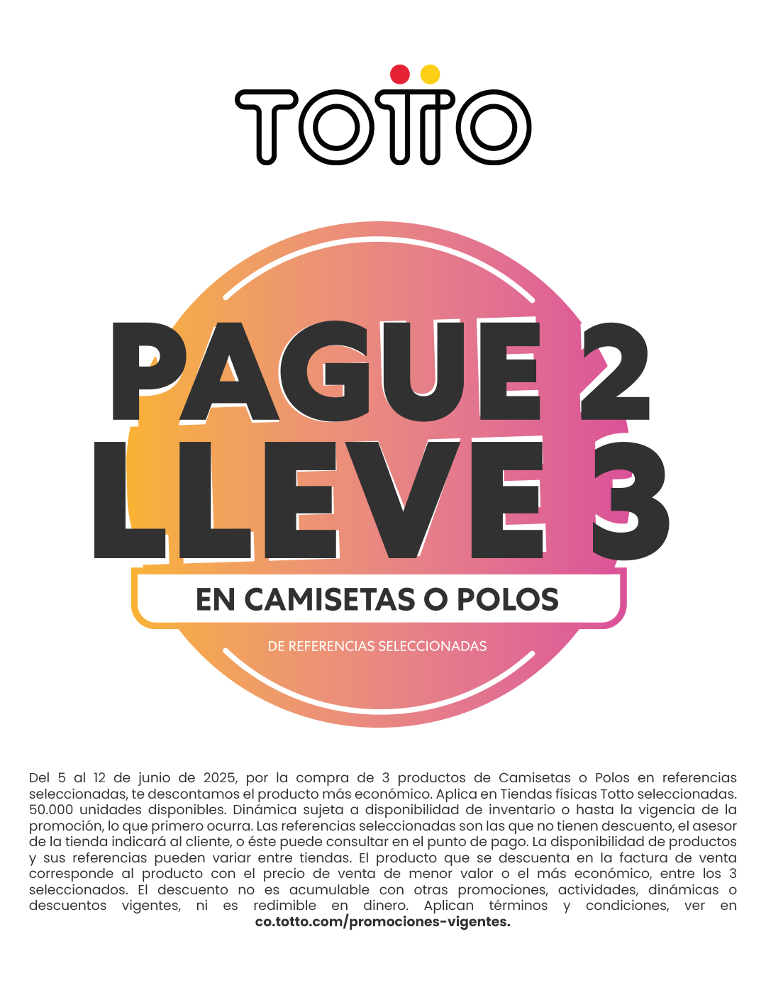 PAGUE 2 LLEVE 3 EN CAMISETAS O POLOS
