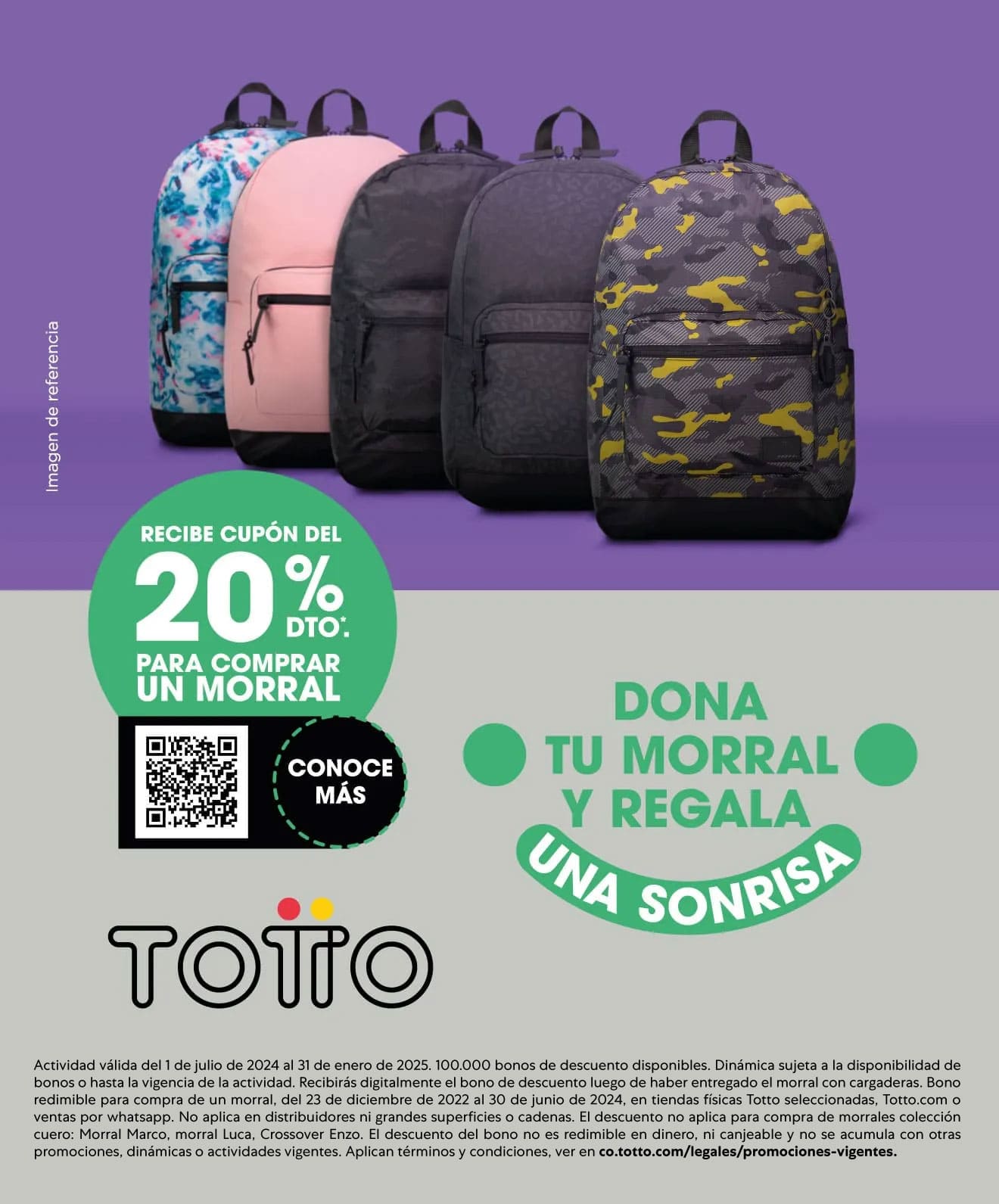 Dona tu morral y regala una sonrisa