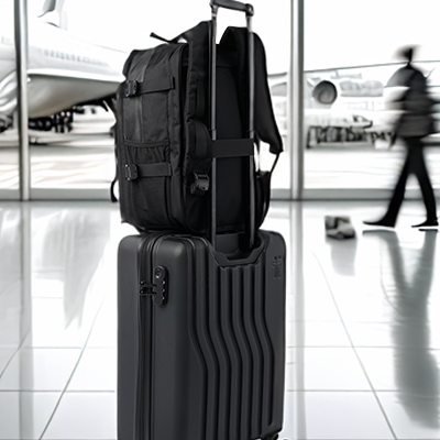 Morral trip con pasador de agarre para maleta