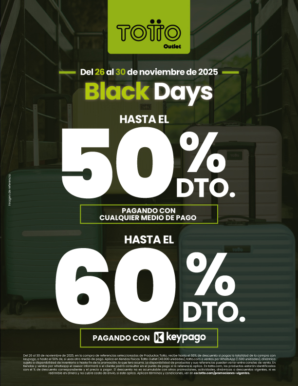 Black Days - hasta 60% off pagando con Keypago