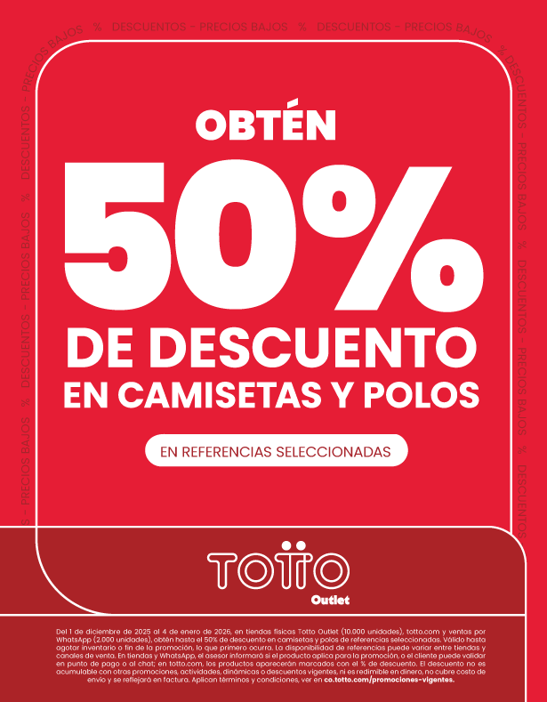 Camisetas y polos en Totto Outlet - Diciembre 2025