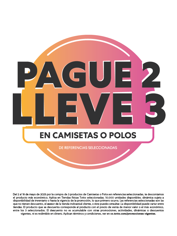 Pague 2 Lleve 3 en Polos  camisetas- *Referencias seleccionadas