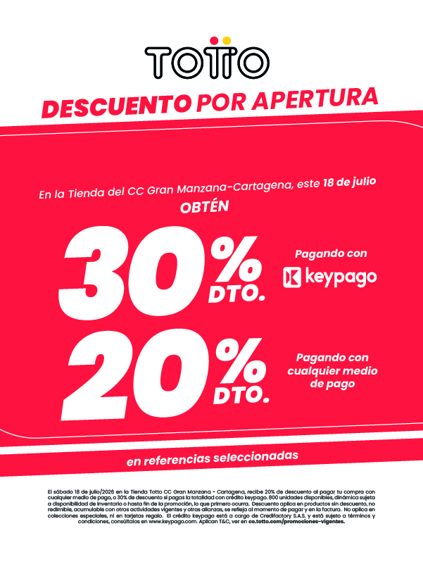 Descuento por apertura CC Gran Manzana