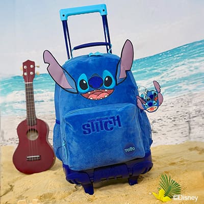 Morral con ruedas Stitch