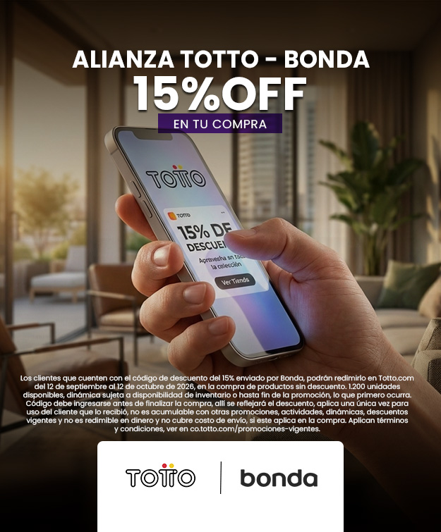 Alianza Totto - Bonda 15% OFF en tu compra