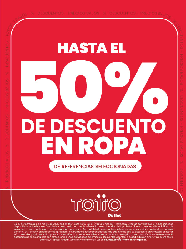Descuento en Ropa, Hasta 50% Off