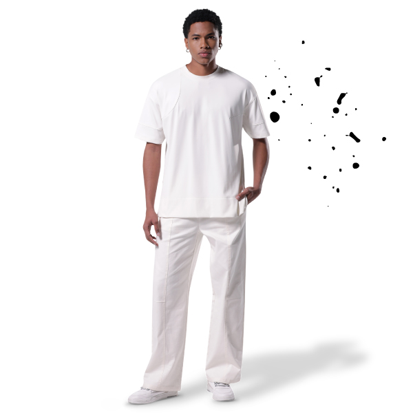 Pantalón Unisex Travy Blanco overside