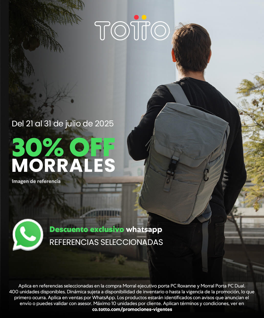 30% Off en morrales 